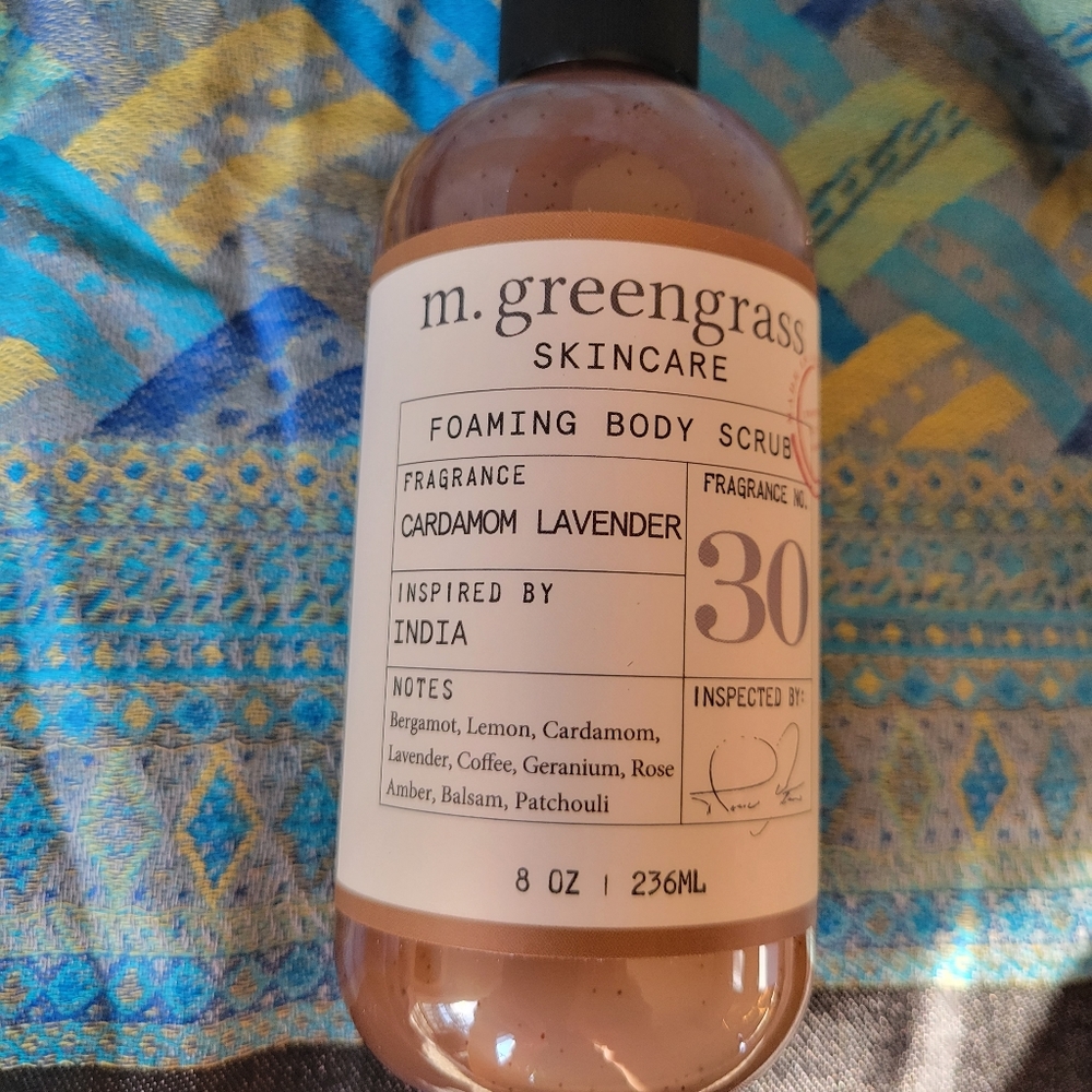 M. Greengrass Cardamom Lavender Foaming Body Scrub